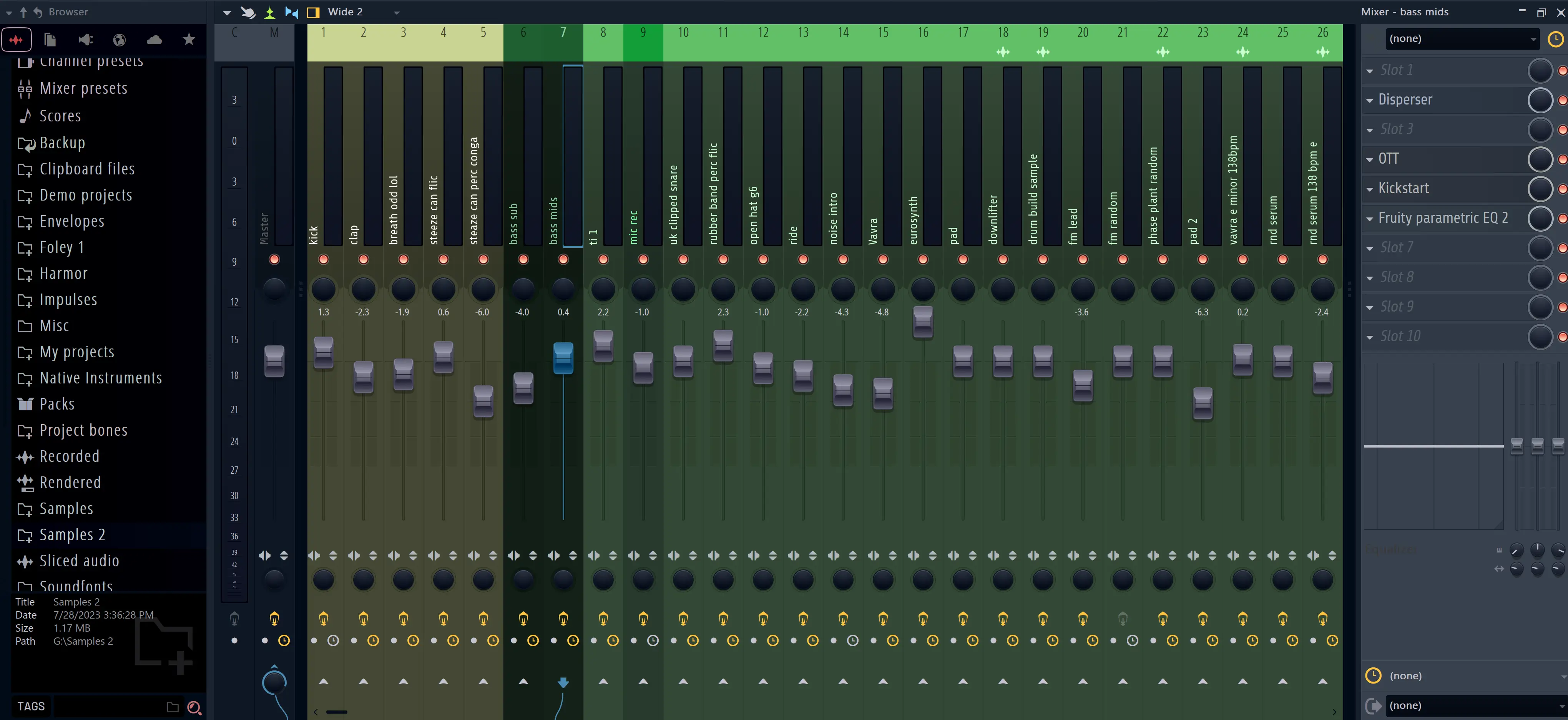 Audio mixing and electronic music production